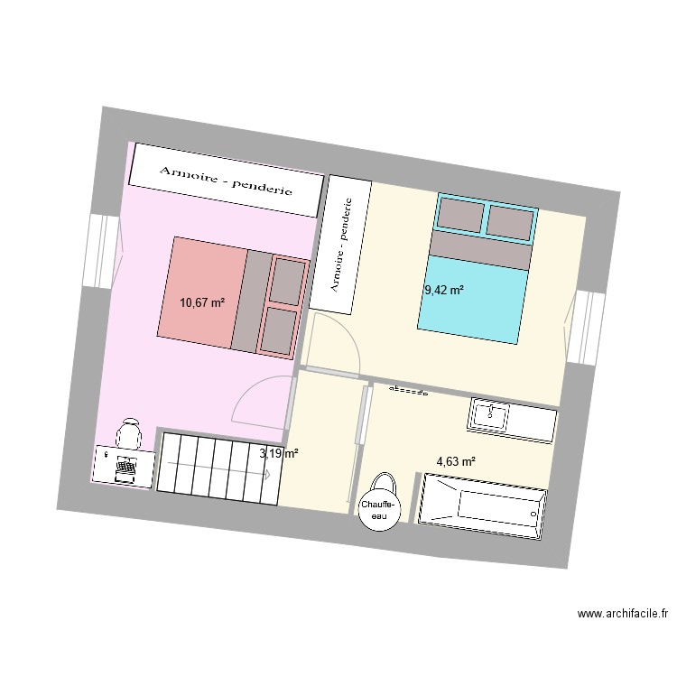 Cha étage vs 2. Plan de 0 pièce et 0 m2