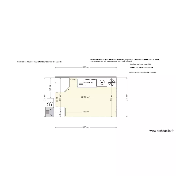 cuisine. Plan de cuisine. Plan de