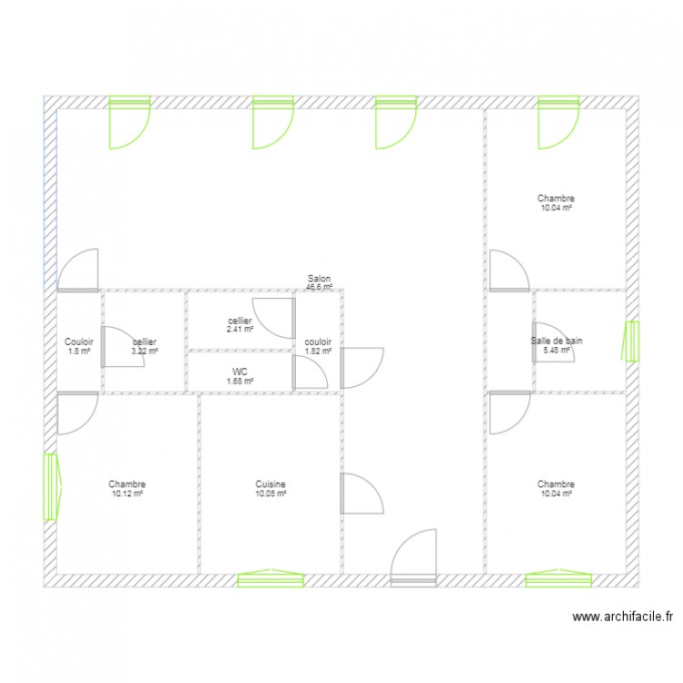 Plan logement Pin. Plan de 0 pièce et 0 m2