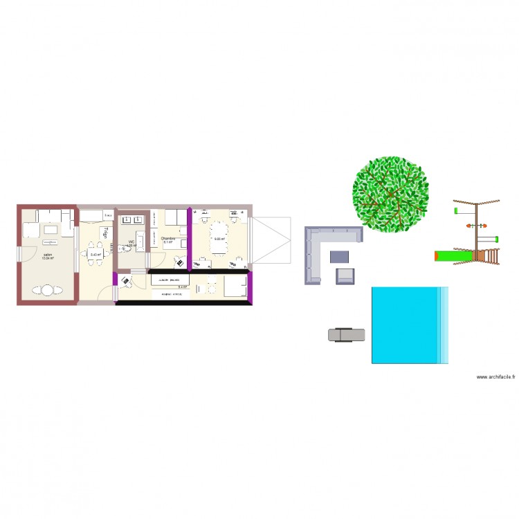 la maison pilon. Plan de 0 pièce et 0 m2