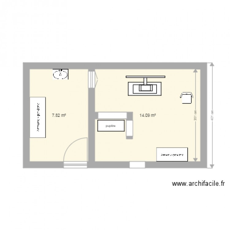 PLAN SALLE DE RADIOLOGIE. Plan de 0 pièce et 0 m2