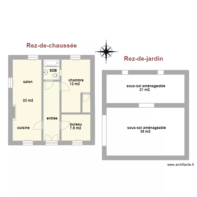 maison Dat. Plan de 