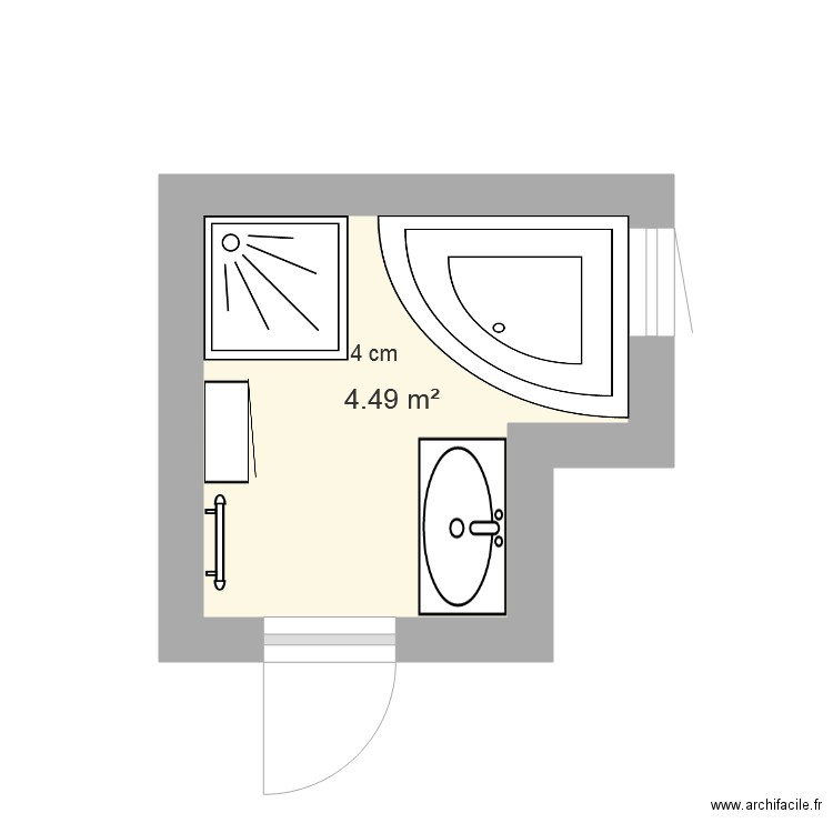 sdb sarah 2. Plan de 0 pièce et 0 m2