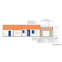 Fa&ccedil;ade Nord Bloc B&eacute;ton Creux Hauteur 25 cm