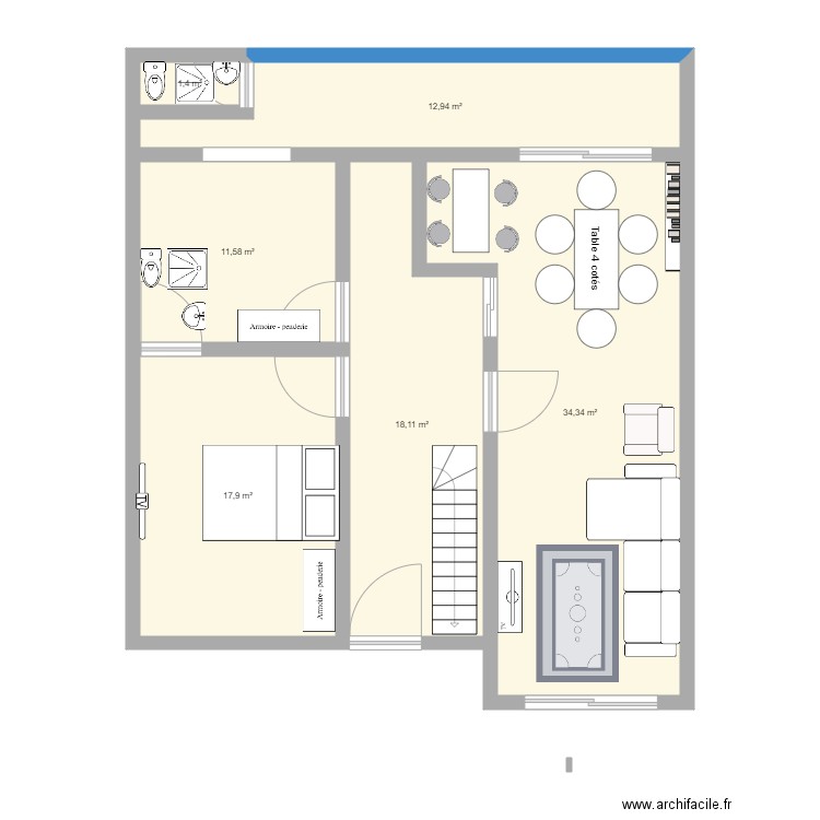 modif ndongo. Plan de 0 pièce et 0 m2