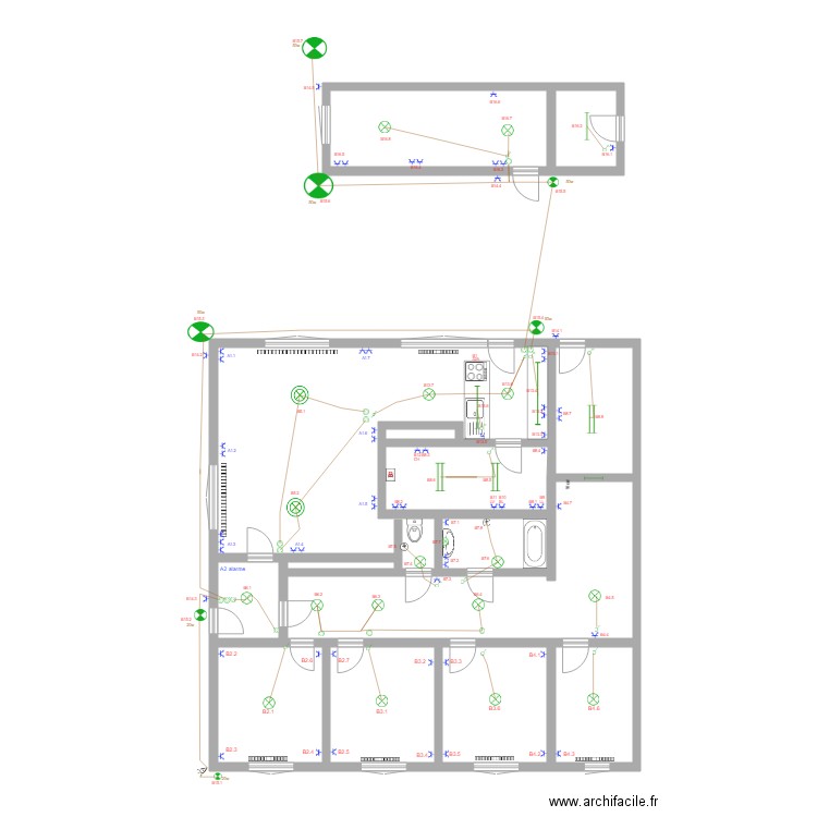 implantation electricte 01 11. Plan de 0 pièce et 0 m2