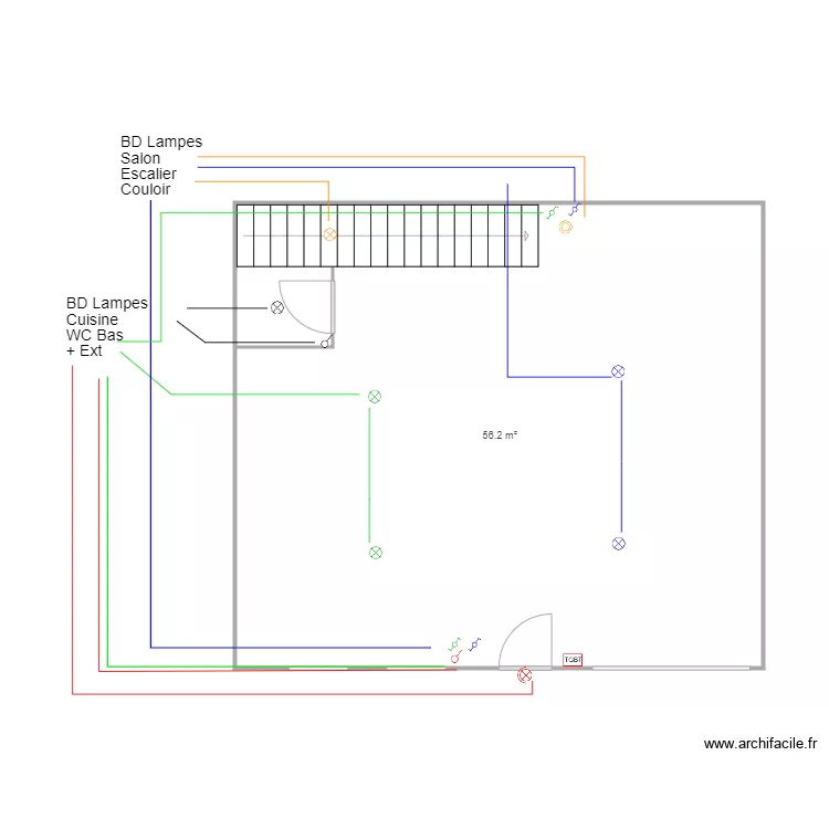 fredy 3 circuit Eclairage RDC. Plan de fredy 3 circuit Eclairage RDC. Plan de