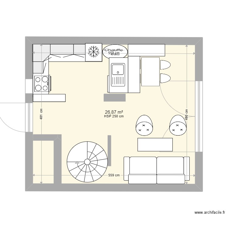 RDC. Plan de 0 pièce et 0 m2