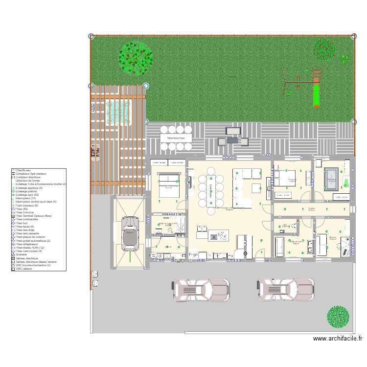 Maison 2023 avec garage. Plan de 0 pièce et 0 m2