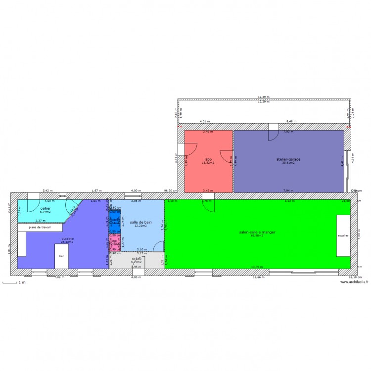 plan maison. Plan de 0 pièce et 0 m2