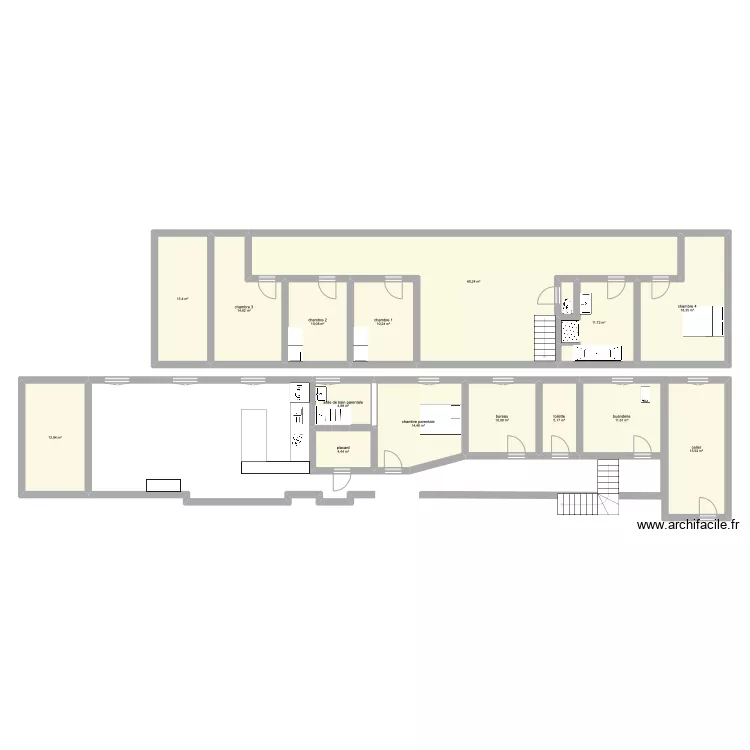 maison. Plan de 