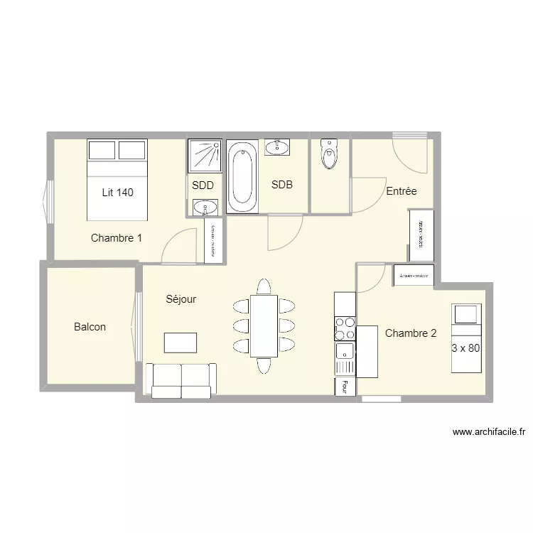Alpages de bisanne G07. Plan de 