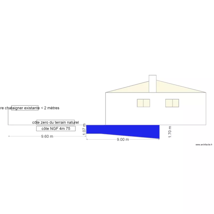 plan de coupe vue de coté DP3 2. Plan de plan de coupe vue de coté DP3 2. Plan de