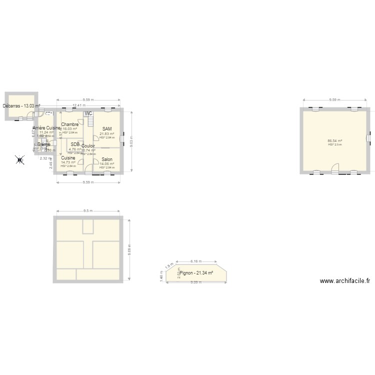 FRIAUD Fabrice. Plan de 0 pièce et 0 m2