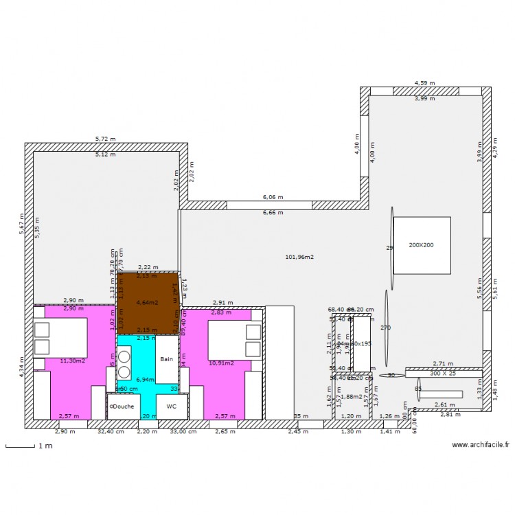 replan. Plan de 0 pièce et 0 m2