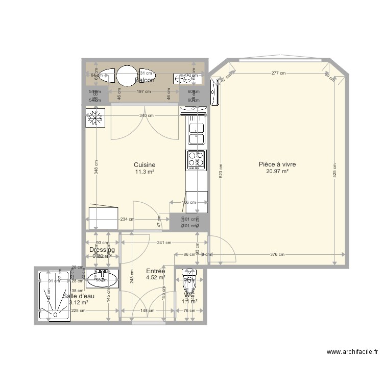 Appart Grenoble. Plan de 0 pièce et 0 m2