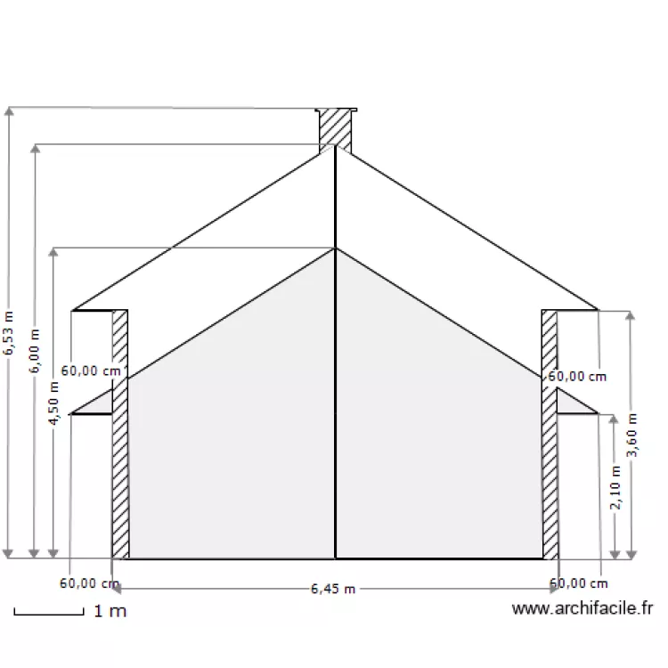 Coupe Aa Garage Face Nord /Est 50em . Plan de 