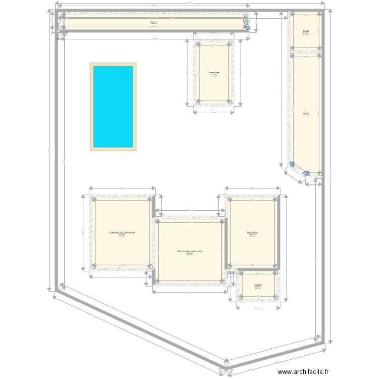 Plan implantation piscine 2019. Plan de 0 pièce et 0 m2