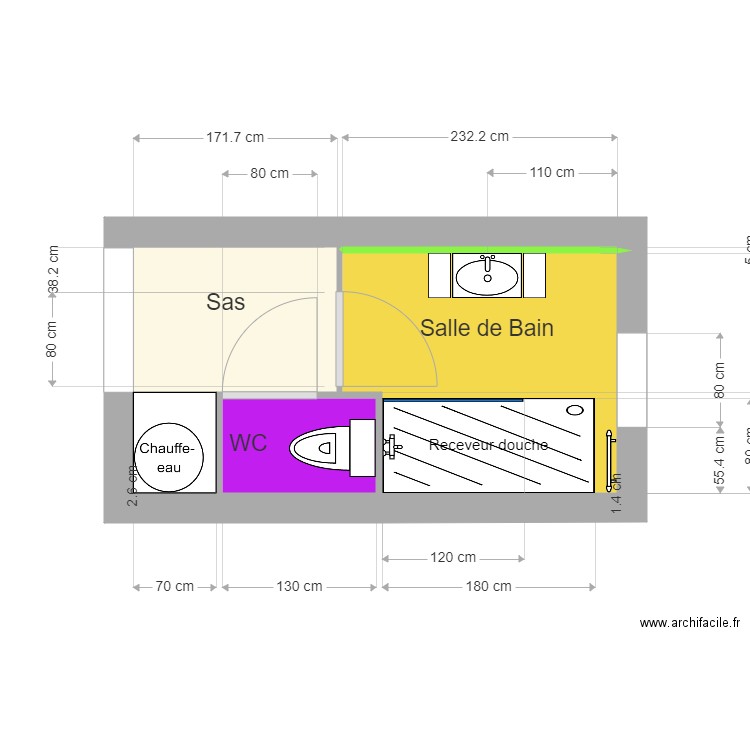 BELMONT Salle de bain Ind 01. Plan de 0 pièce et 0 m2