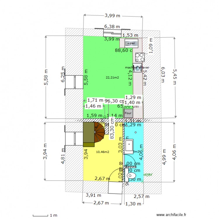 CarsoSB_WC. Plan de 0 pièce et 0 m2