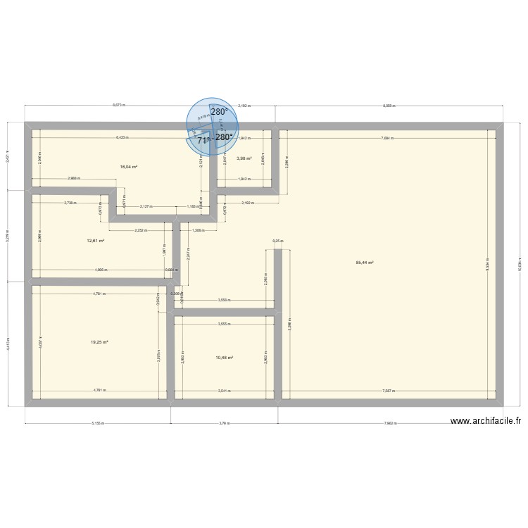 maison bois. Plan de 6 pièces et 148 m2