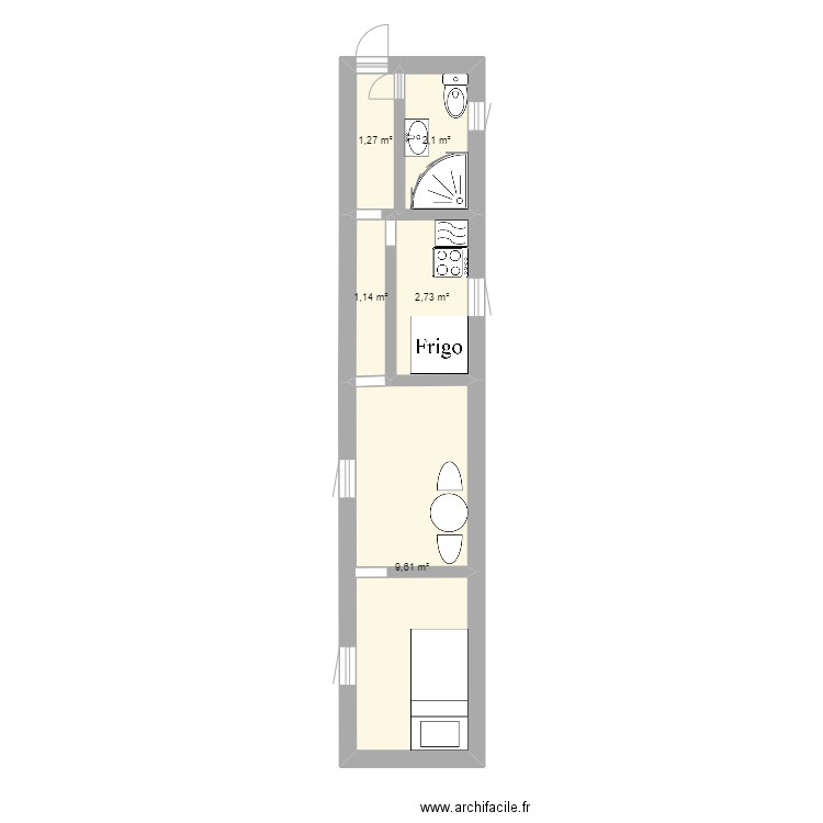 batiment. Plan de 0 pièce et 0 m2