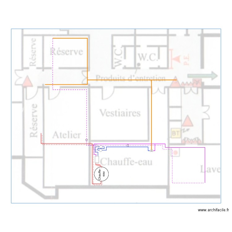 maison retraite . Plan de 0 pièce et 0 m2