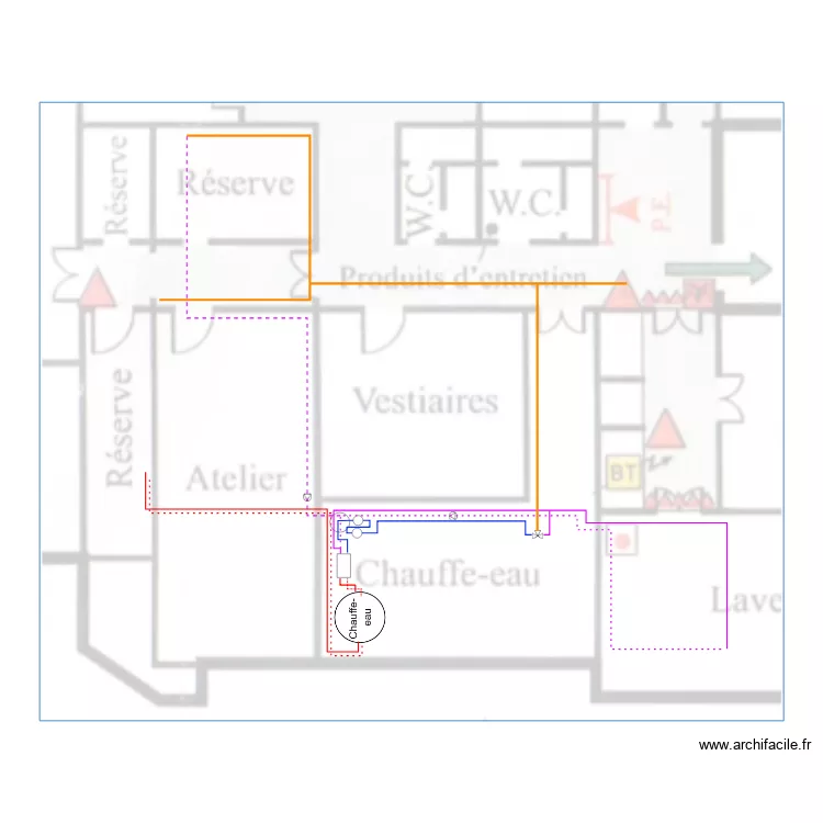 maison retraite . Plan de 