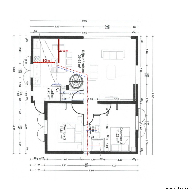 plan rdc marc arnaudin. Plan de 0 pièce et 0 m2