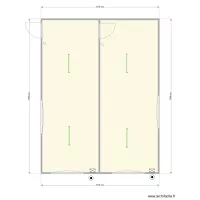 +- 800 x 800 cm avec passage de porte
