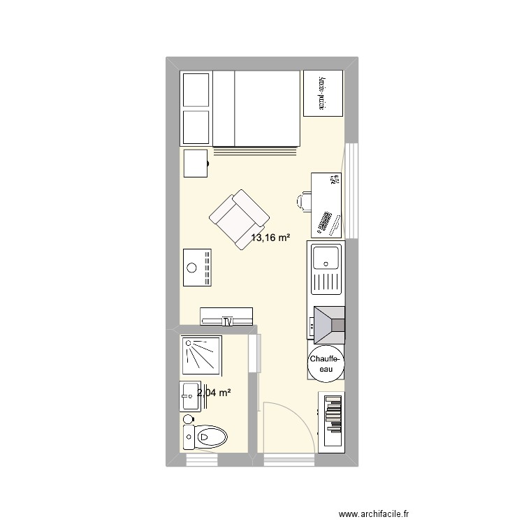 Agengement habitat leger 3. Plan de 0 pièce et 0 m2