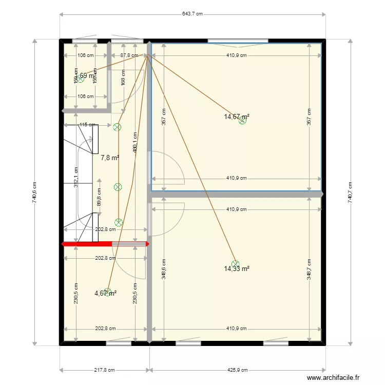 GRAND LEEZ 1ER &eacute;clairage ILG. Plan de 