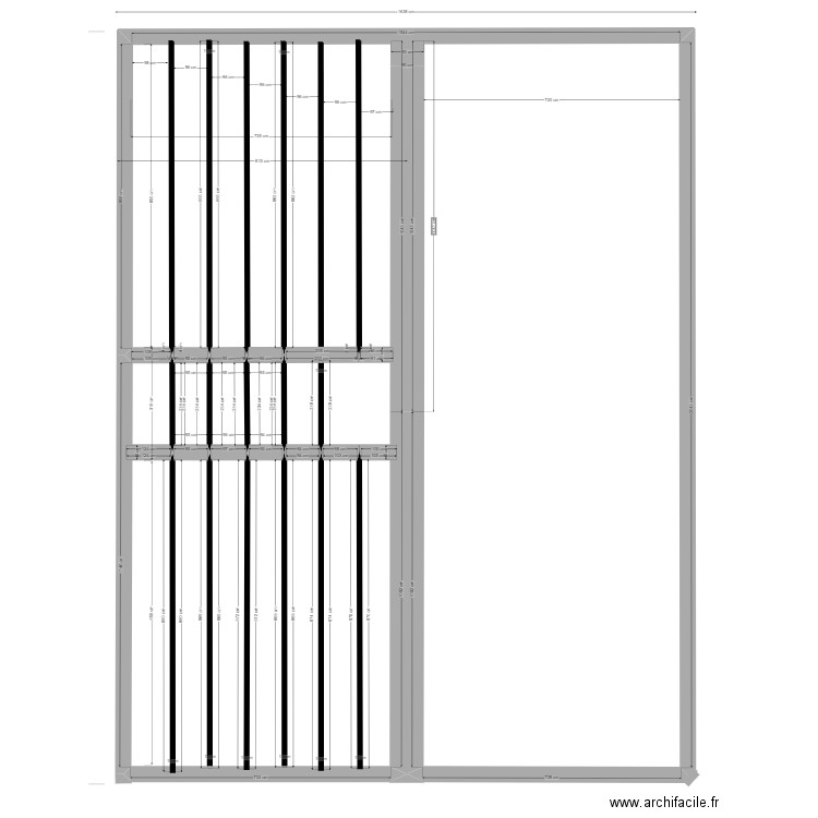 PORTE FER FORGE 2 BATANTS. Plan de 4 pièces et 283 m2