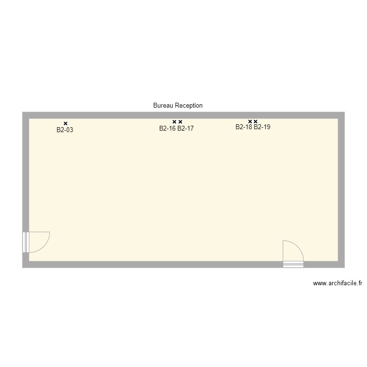 bureau reception. Plan de 0 pièce et 0 m2