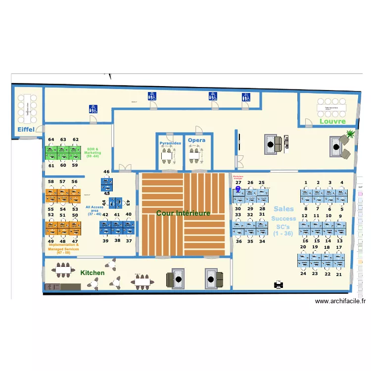 Sprinklr Floor plan Final. Plan de 