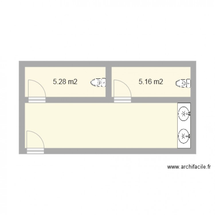 wc sofibel. Plan de 0 pièce et 0 m2