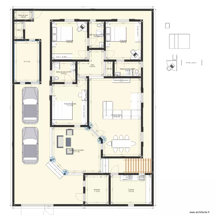 Villa A Louer Tournesol Small. Plan de 0 pièce et 0 m2