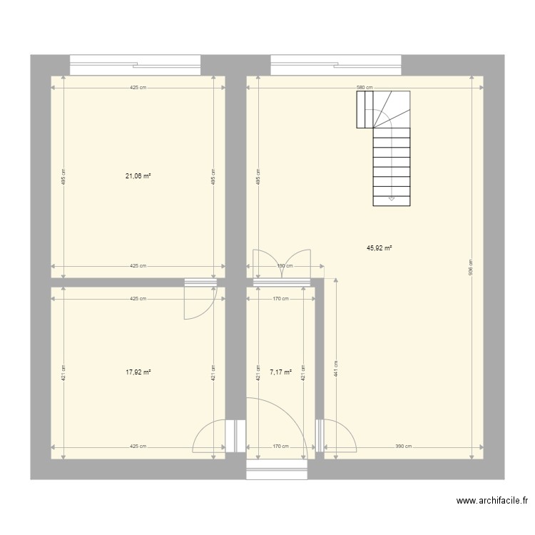 Rez définitif. Plan de 0 pièce et 0 m2