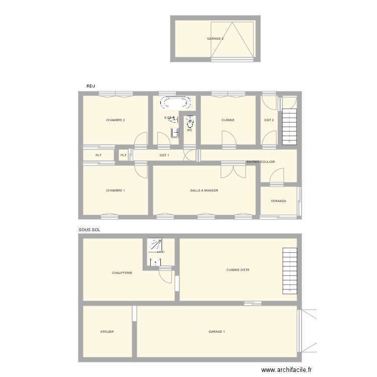 cluzeau. Plan de 0 pièce et 0 m2