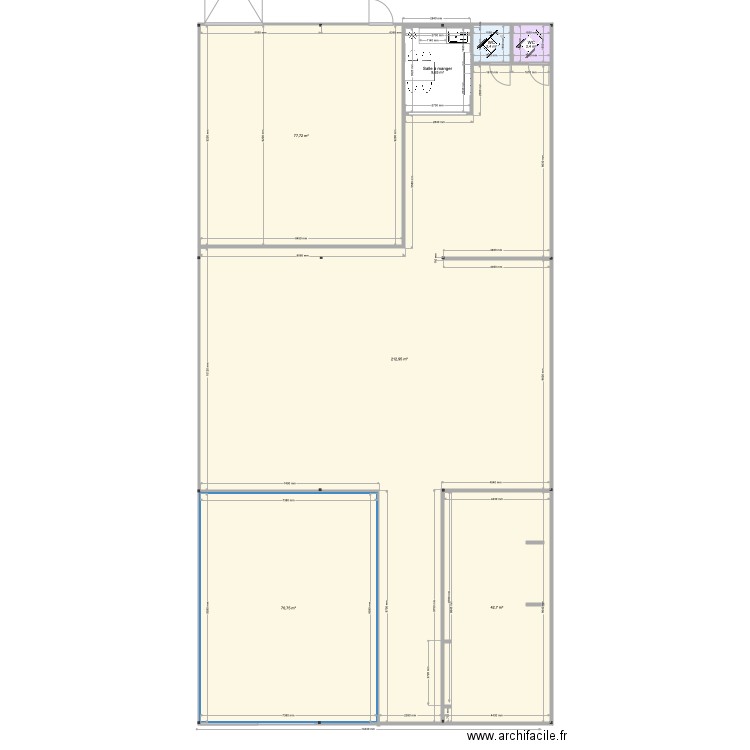 PLAN GPE 20220128 2 WC ET CUISINE. Plan de 0 pièce et 0 m2
