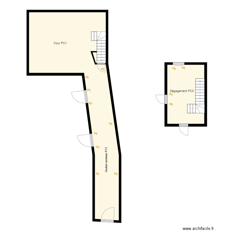 Croquis partie commune SCI PASG. Plan de 0 pièce et 0 m2