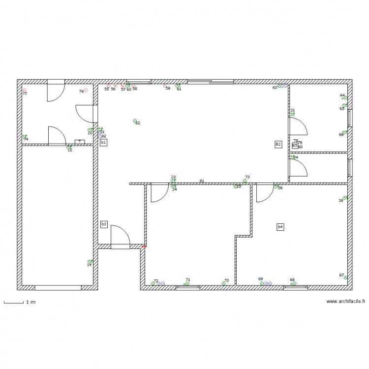 SCI les sapins prise de courants. Plan de 0 pièce et 0 m2