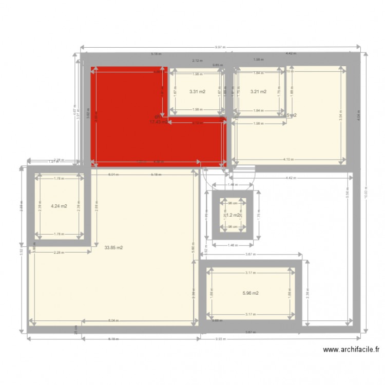 Etage 1. Plan de 0 pièce et 0 m2