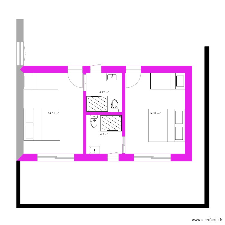 EXTENTION ULTIME. Plan de 0 pièce et 0 m2