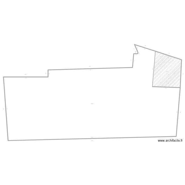 Mseddi. Plan de 2 pièces et 1039 m2