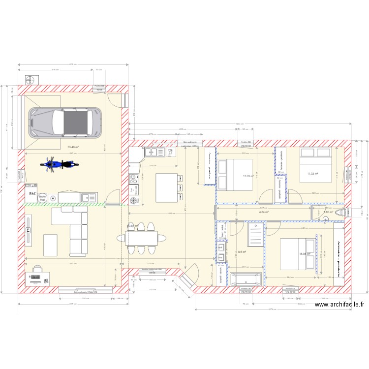 Maison David Mélanie. Plan de 0 pièce et 0 m2
