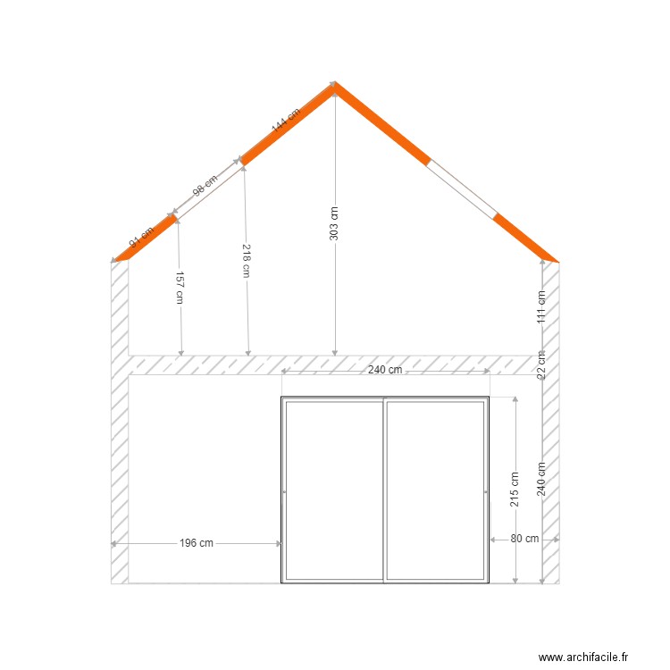 pignon cuisine. Plan de 0 pièce et 0 m2