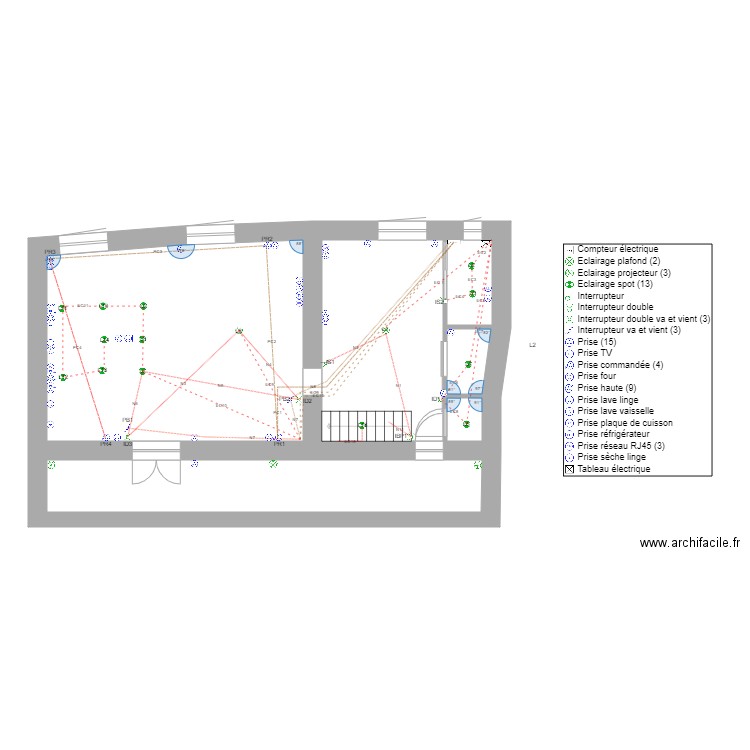 Messimy cablage électrique. Plan de 0 pièce et 0 m2