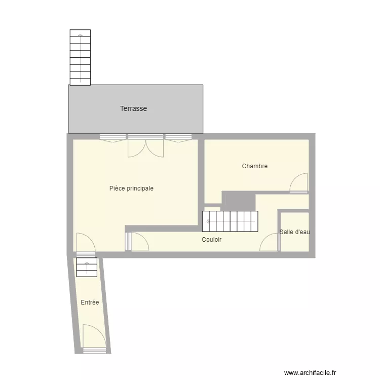 18 appartement &agrave; r&eacute;nover. Plan de 