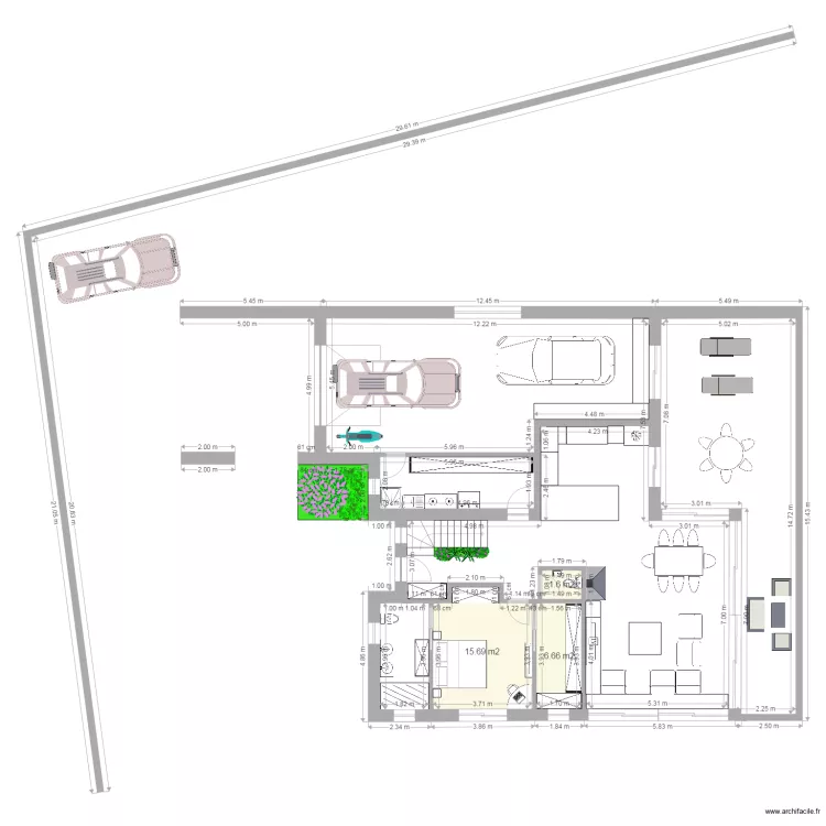 Panorama 3 &eacute;tage. Plan de 